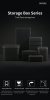 DSPIAE BOX-3 Black Plastic Accessory Storage Box 67/67/85 mm / Pojemnik na akcesoria